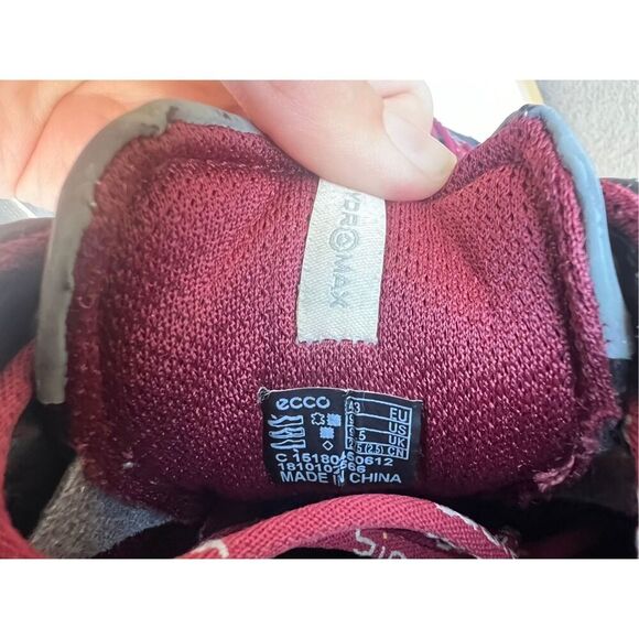 Ecco Biom Hydromax Golf Shoes Grey Yak Leather Mens Size EU 43 US 9 - Picture 9 of 11